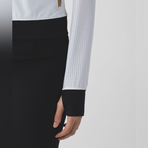 Lululemon women’s sweaty or not white golden black jacket size 4 - Picture 6 of 12